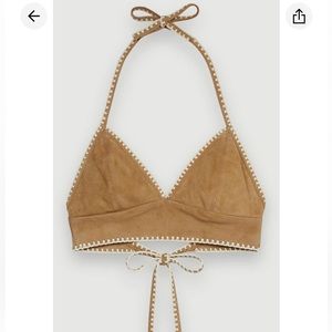 MAJE - suede brown top